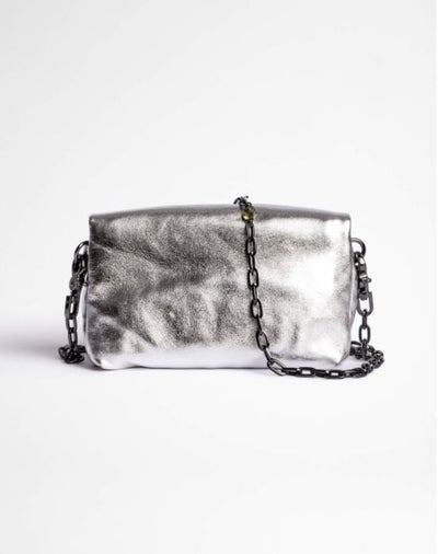 ZADIG & VOLTAIRE Rockyssime xs Metallic Lambski - Silver