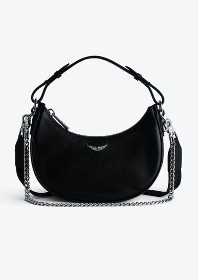 Zadig & Voltaire Moonrock Grained Leather Bag - Black