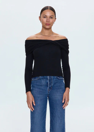 Pistola Lyra Off Shoulder Top Black