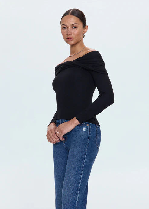 Pistola Lyra Off Shoulder Top Black