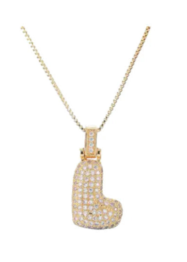 LIVIE Katherine Bubble Letter Necklace