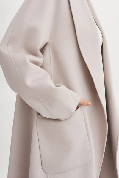 Lamarque Thara Double Faced Wool Coat - Grey