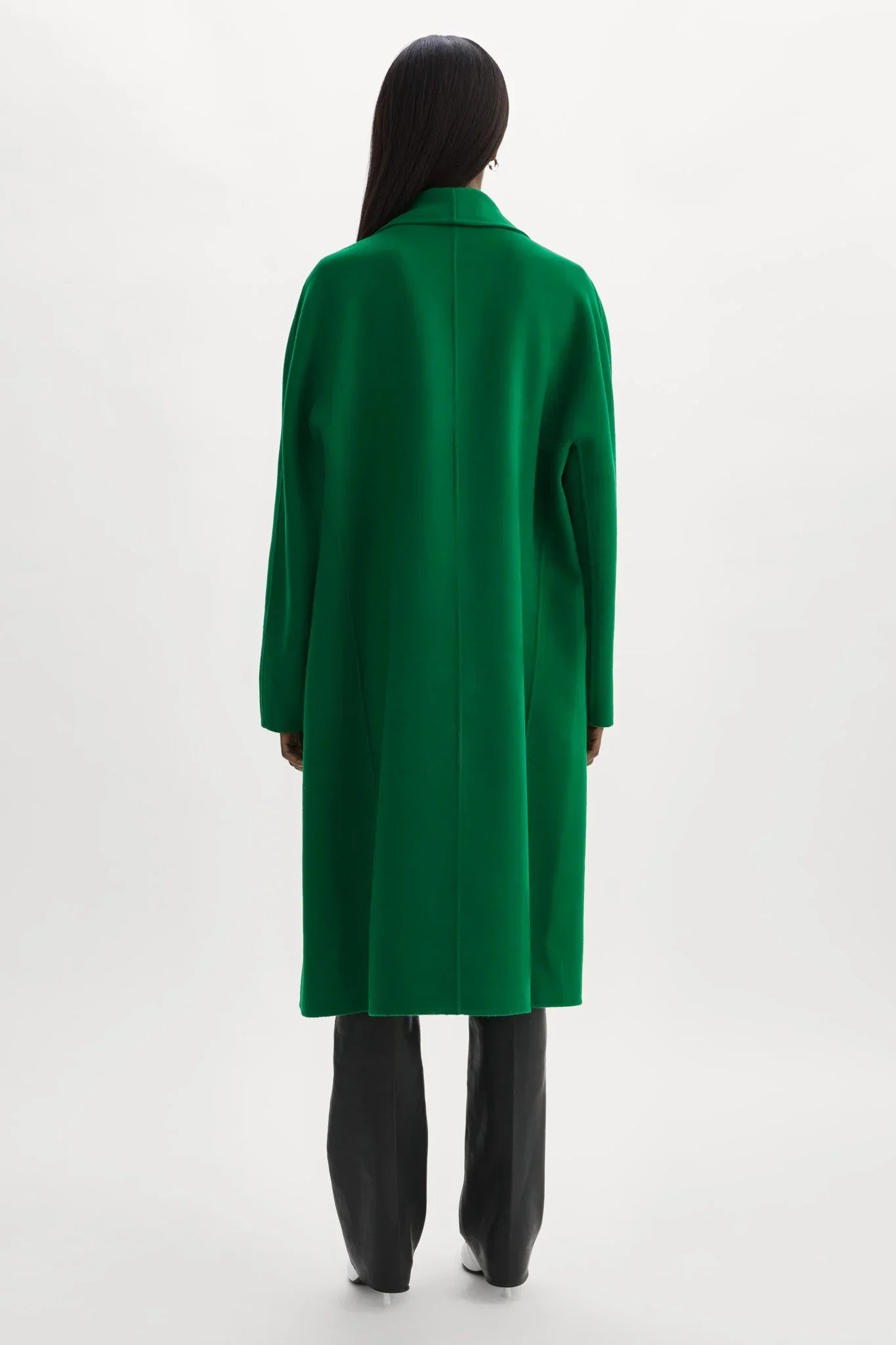 Lamarque Thara Double Faced Wool Coat - Vibrant Green