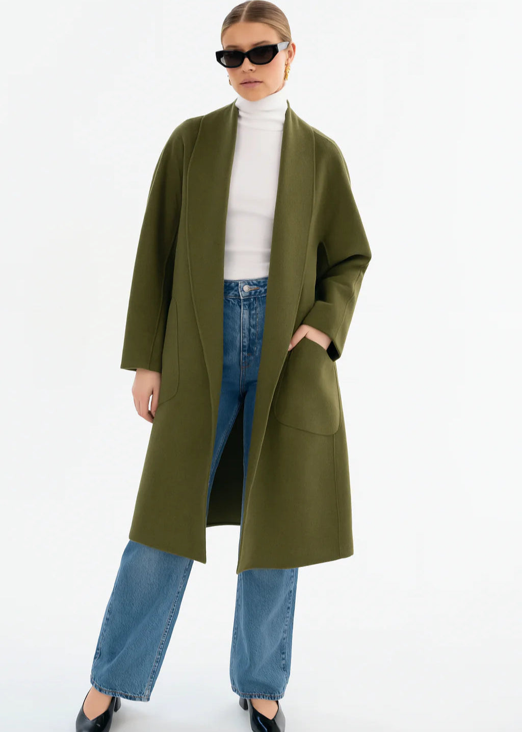 アンドレアポンピリオ 13AW比翼チェスターコート44 ピンク Outerwear For Women | Shop The Pink Door
