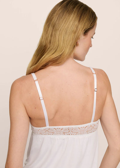 Eberjey Beatrix Cami & Short PJ Set White