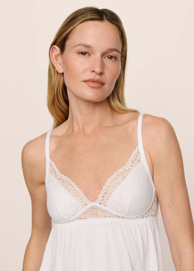 Eberjey Beatrix Cami & Short PJ Set White