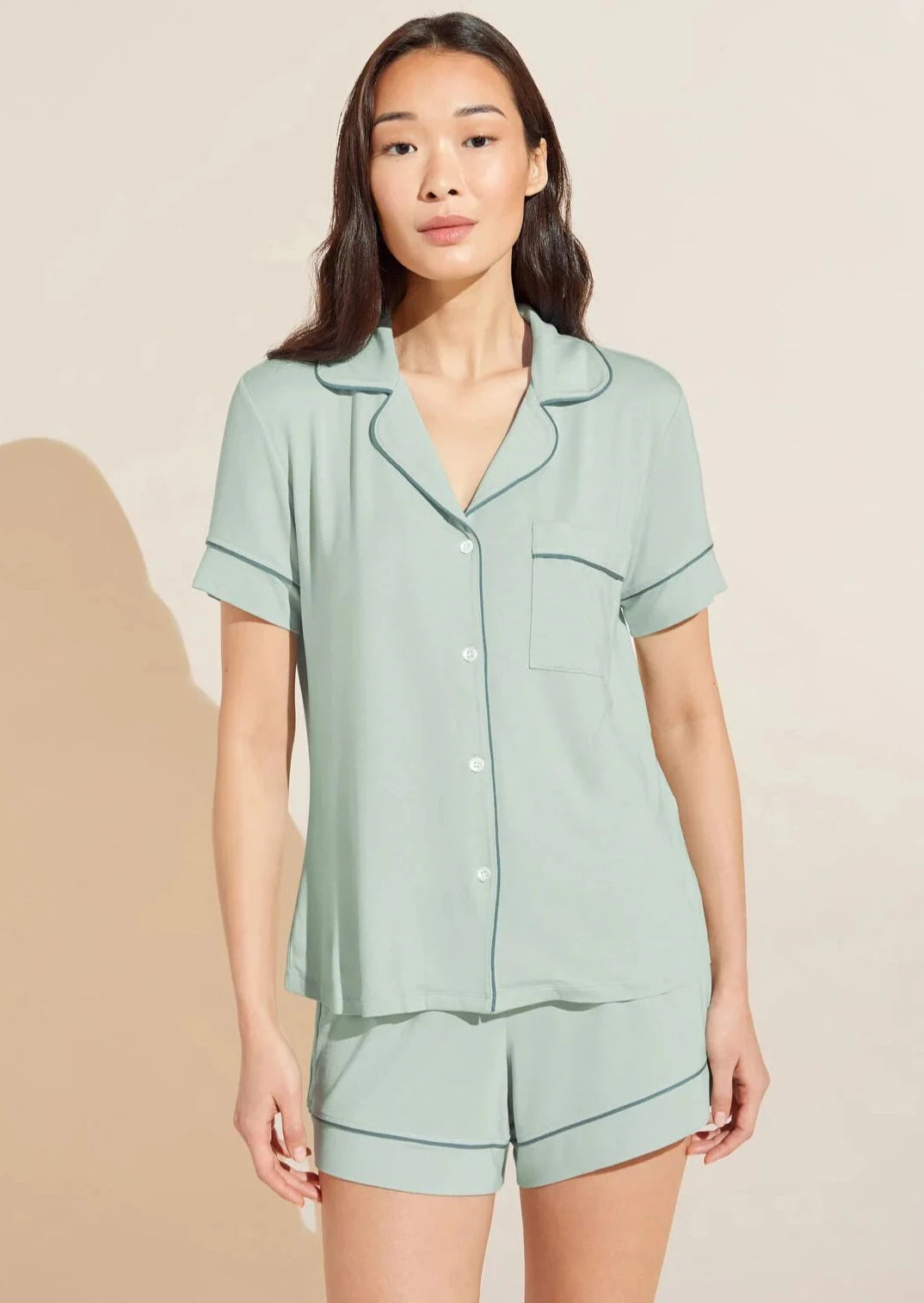 Eberjey The Gisele Relaxed Pj Set - Mint