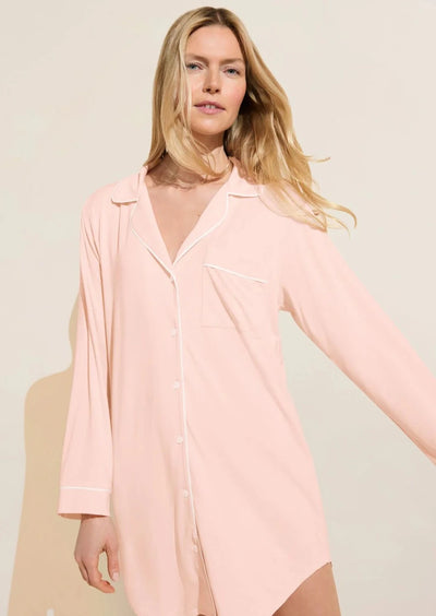 Eberjey The Gisele Sleep Shirt - Pink