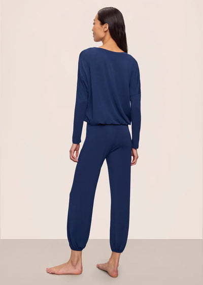 Eberjey Gisele Slouchy Set Navy/Ivory