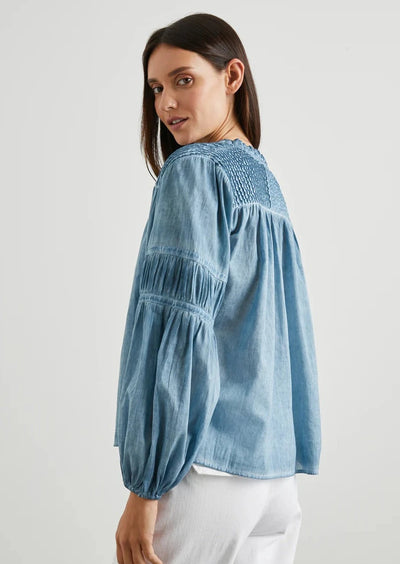 Rails Faded Blue Linen Shirt