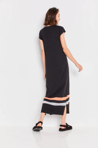 Lisa Todd Mesher S/S Long Dress - Black