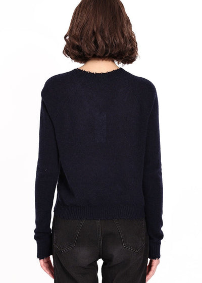 MINNIE ROSE Cropped V Navy