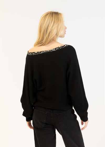 Lyla & Luxe Boatneck Black