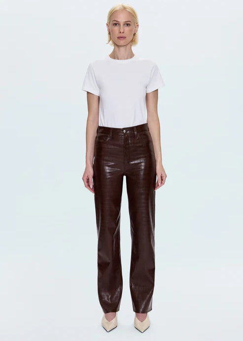 Pistola Cassie Super High Rise Straight Pants Croc