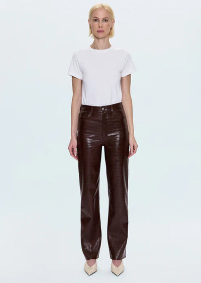 Pistola Cassie Super High Rise Straight Pants Croc