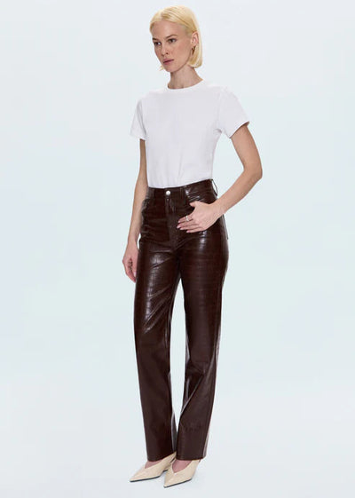 Pistola Cassie Super High Rise Straight Pants Croc
