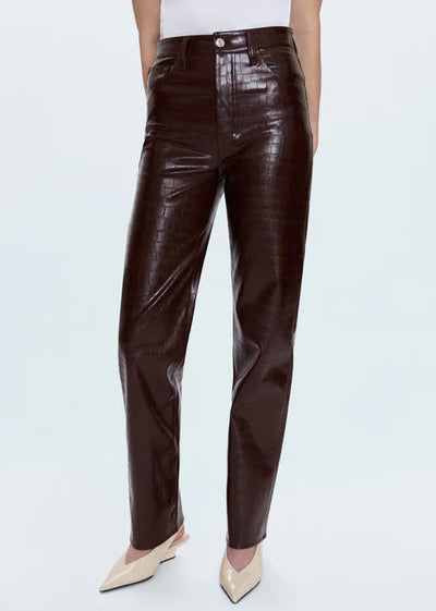 Pistola Cassie Super High Rise Straight Pants Croc