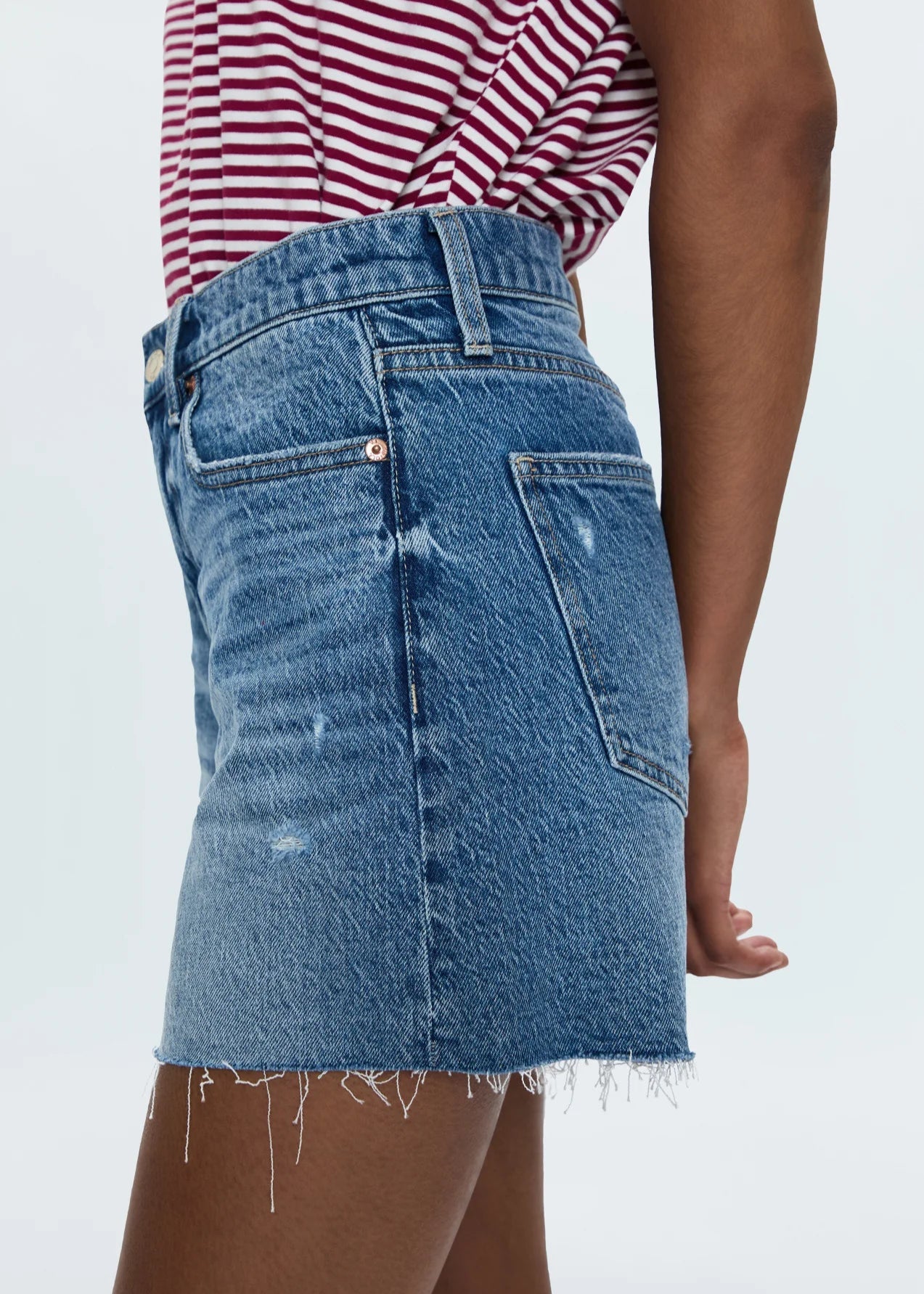Pistola Kennedy Relaxed Mid Rise Cut Off Short Central Vintage