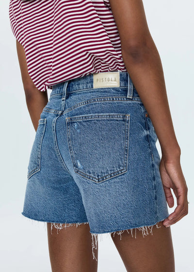 Pistola Kennedy Relaxed Mid Rise Cut Off Short Central Vintage
