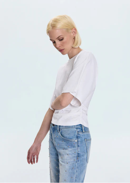 Pistola Veronica Drop Shoulder Fitted Top White