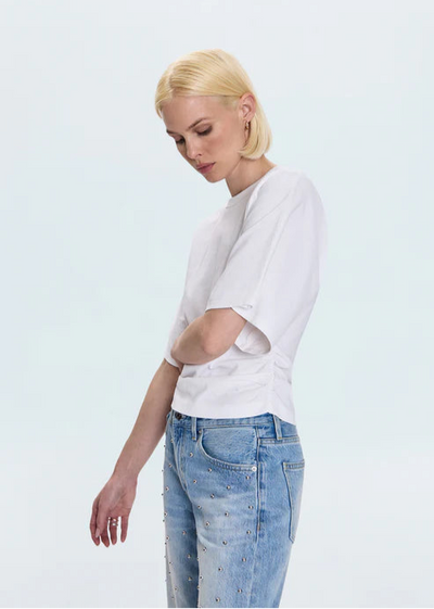 Pistola Veronica Drop Shoulder Fitted Top White