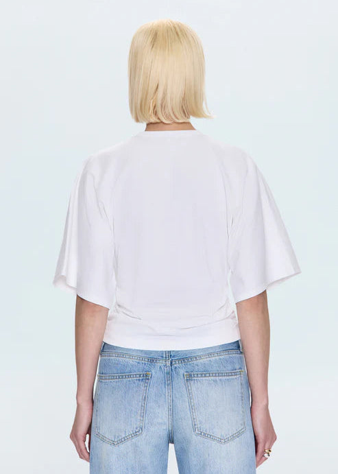 Pistola Veronica Drop Shoulder Fitted Top White
