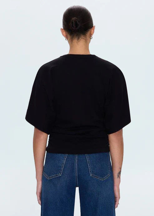 Pistola Veronica Drop Shoulder Fitted Top Black