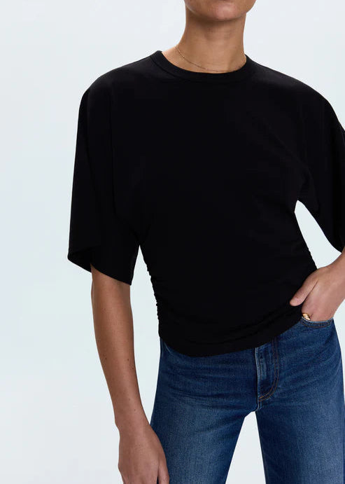 Pistola Veronica Drop Shoulder Fitted Top Black