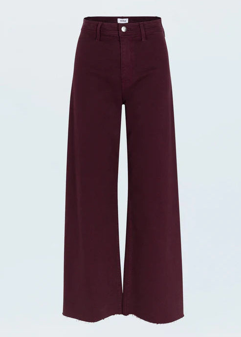 Pistola Penny High Rise Wide Leg Pants Claret