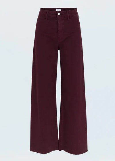 Pistola Penny High Rise Wide Leg Pants Claret
