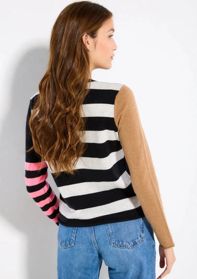 Lisa Todd Pop Rox Contrast Back & Arm Striping - Black