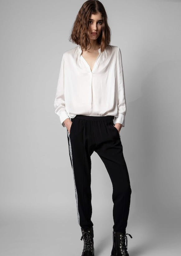 Zadig & Voltaire Tink Satin Blouse - Ivory