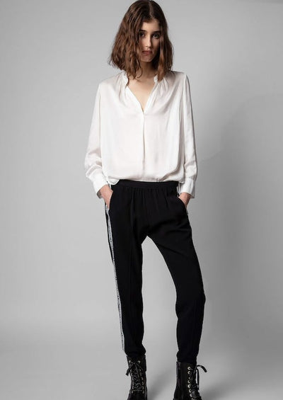 Zadig & Voltaire Tink Satin Blouse - Ivory