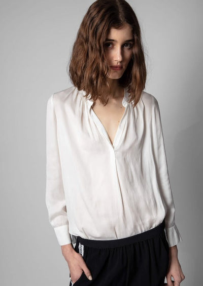 Zadig & Voltaire Tink Satin Blouse - Ivory