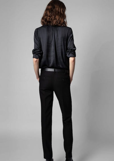 Zadig & Voltaire Tink Satin Blouse - Black