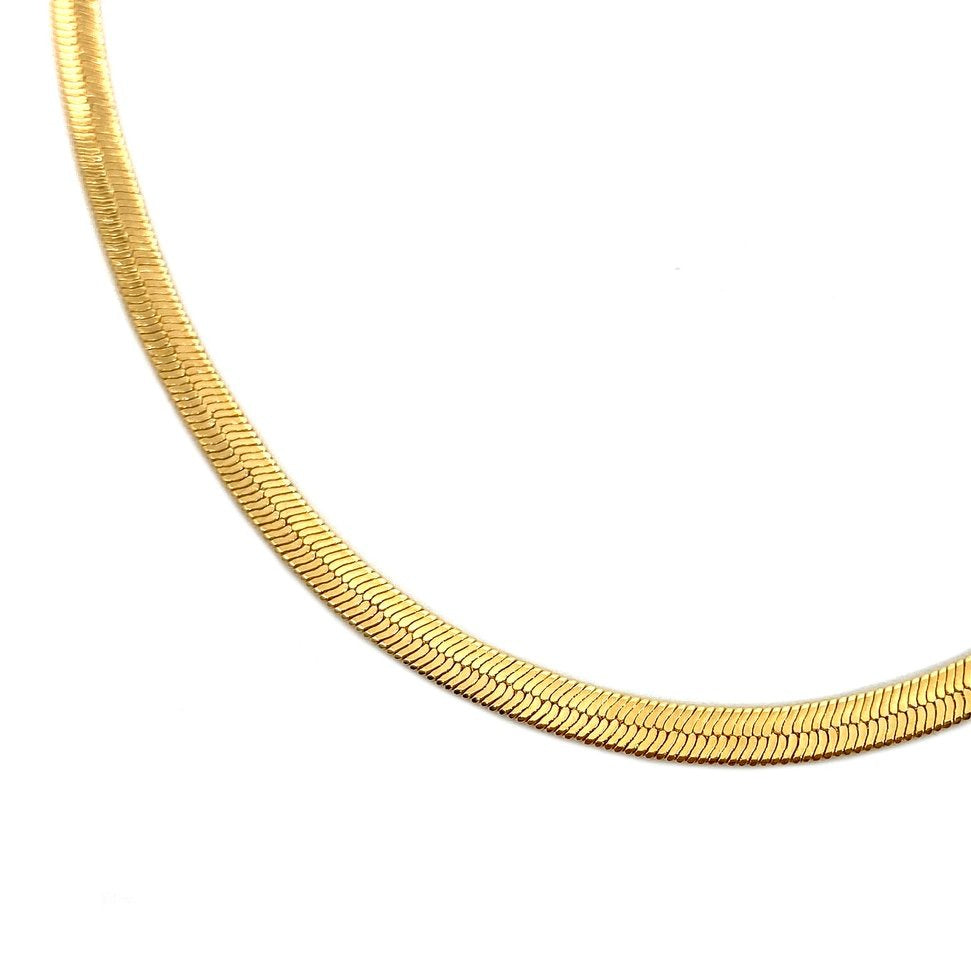 Rachel Nathan Herringbone Chain Necklace