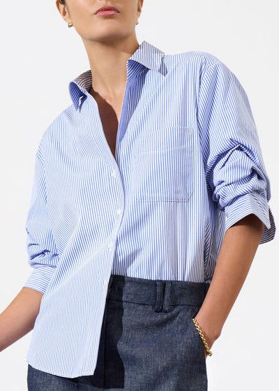 Brochu Walker Pia Shirt Blue Stripe
