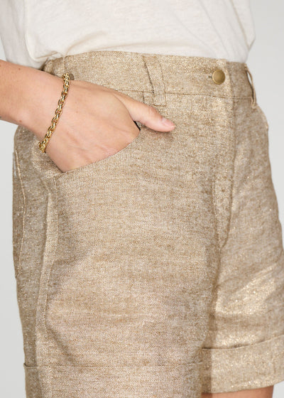 Brochu Walker Pippa Cuffed Short Gold