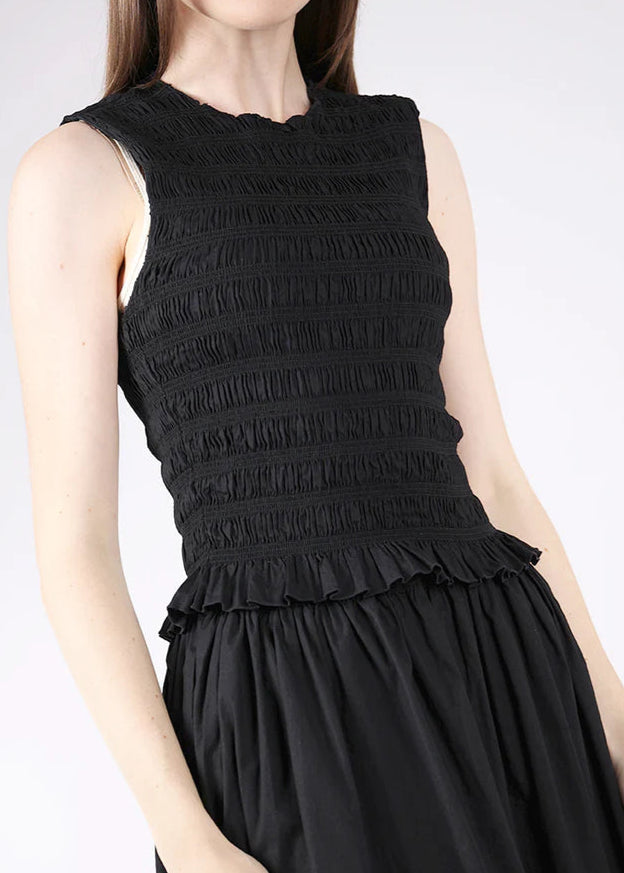 Pistola Phoebe Smocked Tank Black