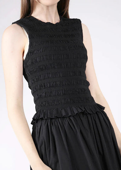 Pistola Phoebe Smocked Tank Black