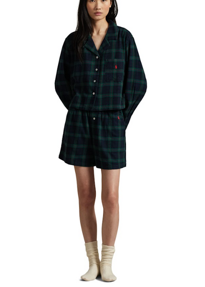 Polo Ralph Lauren Crop & Boxer PJ Set Black Watch