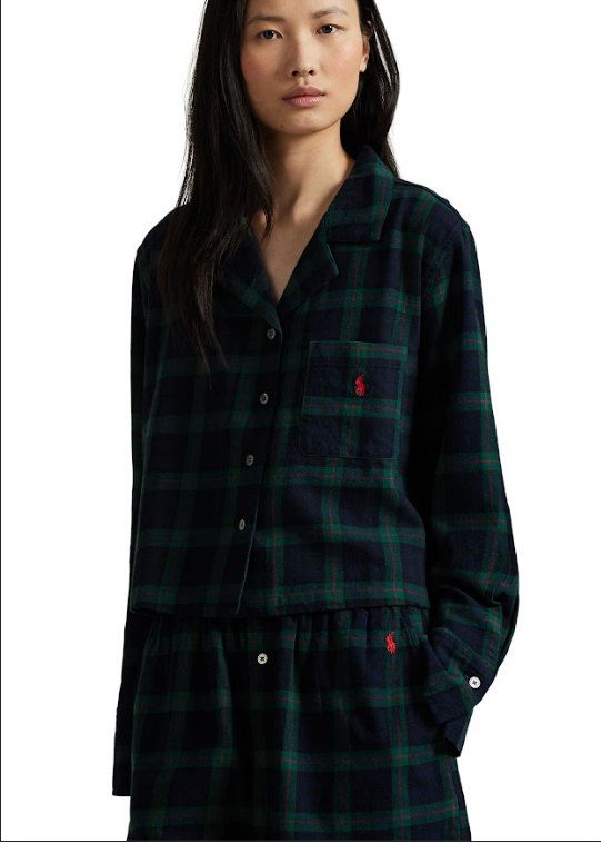 Polo Ralph Lauren Crop & Boxer PJ Set Black Watch