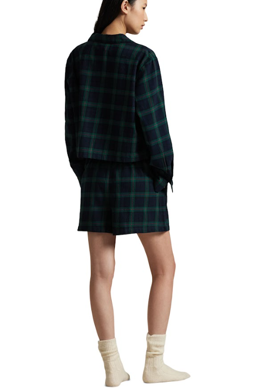 Polo Ralph Lauren Crop & Boxer PJ Set Black Watch