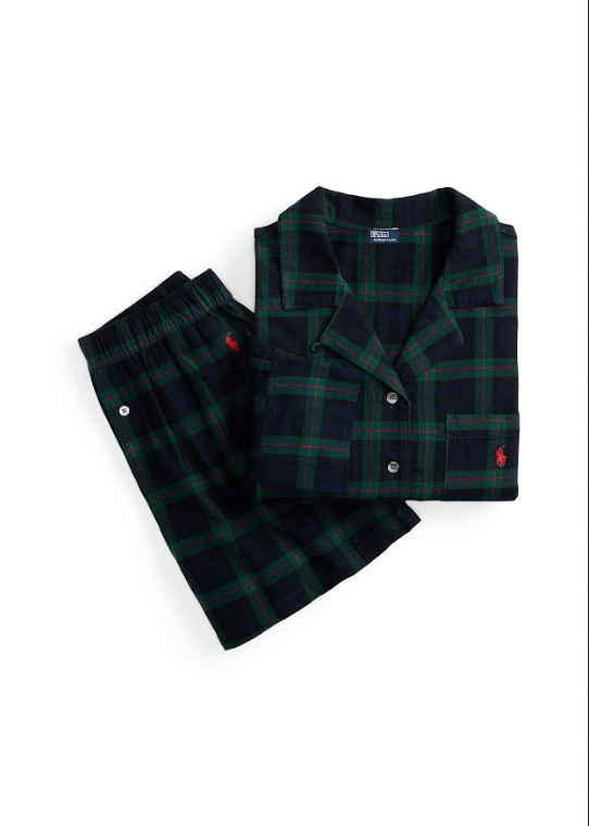 Polo Ralph Lauren Crop & Boxer PJ Set Black Watch