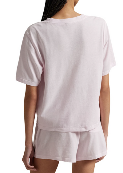 Polo Ralph Lauren Knit Oxford S/S Short Set Pink Lady