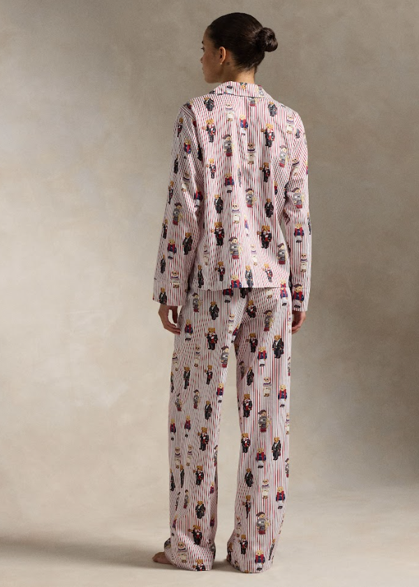 Polo Ralph Lauren Madison PJ Set Allover Bear Red