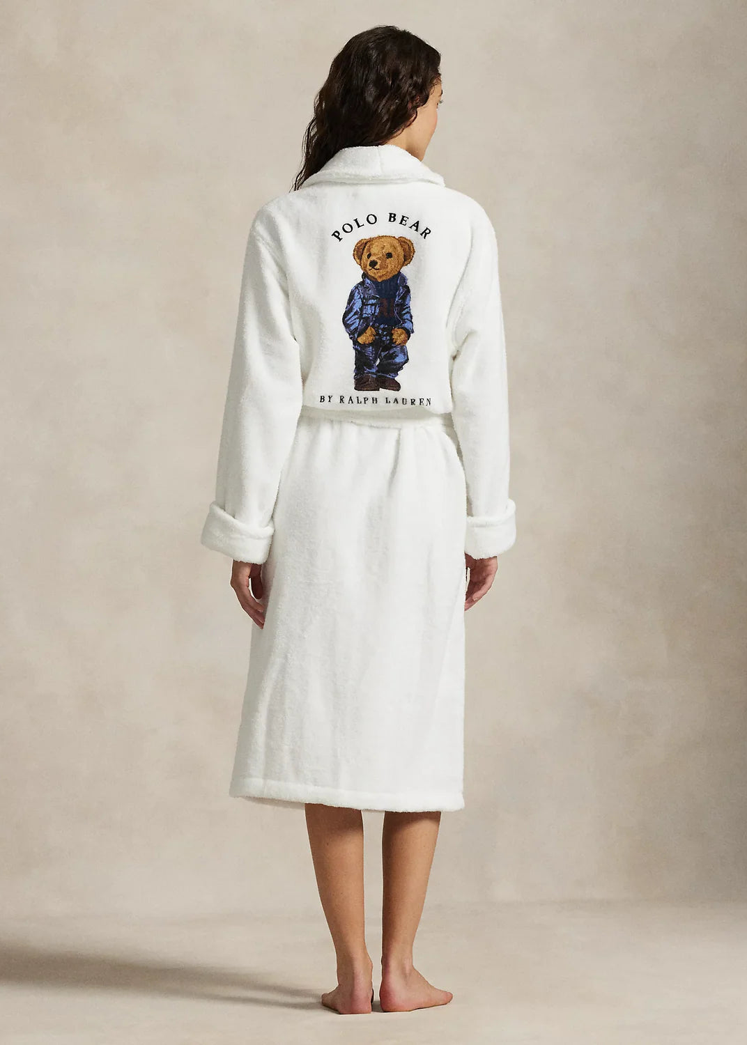 Polo Ralph Lauren Printed Back Robe Bear Denim Bear