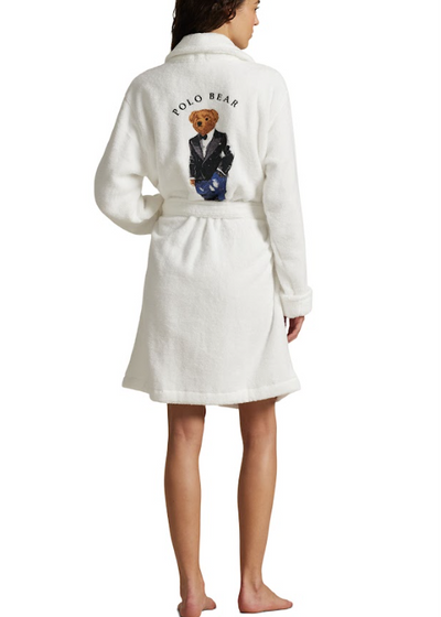 Polo Ralph Lauren Short Printed Back Robe Tuxedo Bear