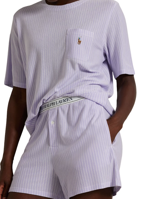 Polo Ralph Lauren Short Sleeve Short Set Sky Lavender