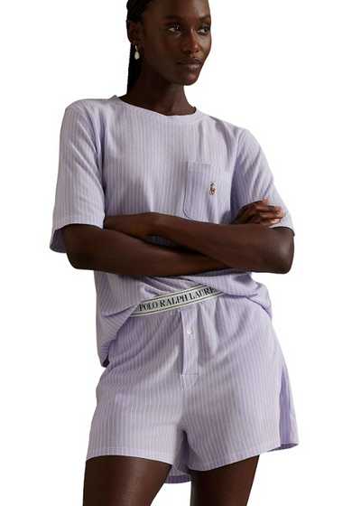 Polo Ralph Lauren Short Sleeve Short Set Sky Lavender